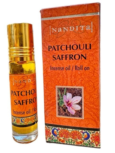 Nandita Patchouli Olio profumato allo zafferano 8ml