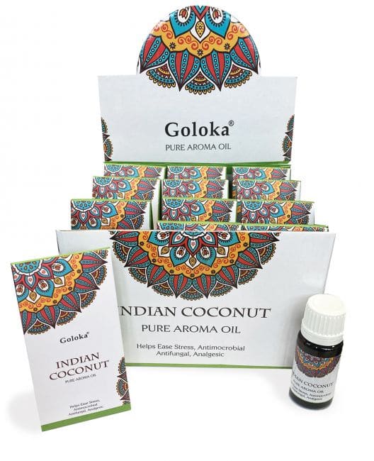 Olio profumato Goloka alla noce di cocco 10 ml x 12