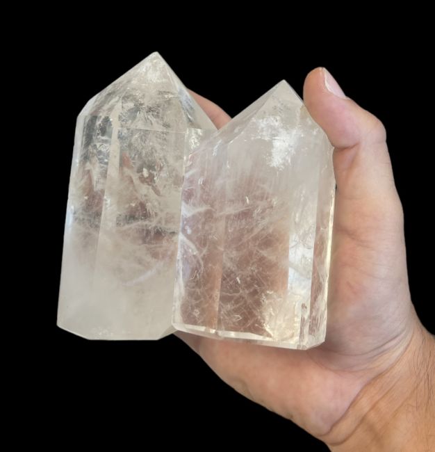 Prismi di cristallo di rocca del Madagascar - 5 pezzi 1.697 k