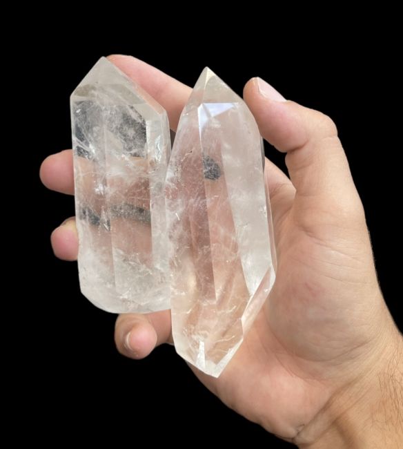 Prismi di cristallo di rocca del Madagascar - 9 pezzi 1.537 k