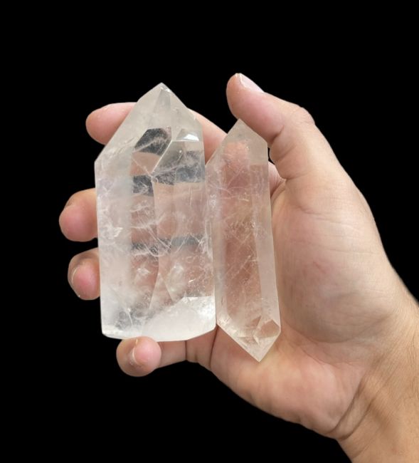 Prismi di cristallo di rocca del Madagascar - 9 pezzi 1.360k
