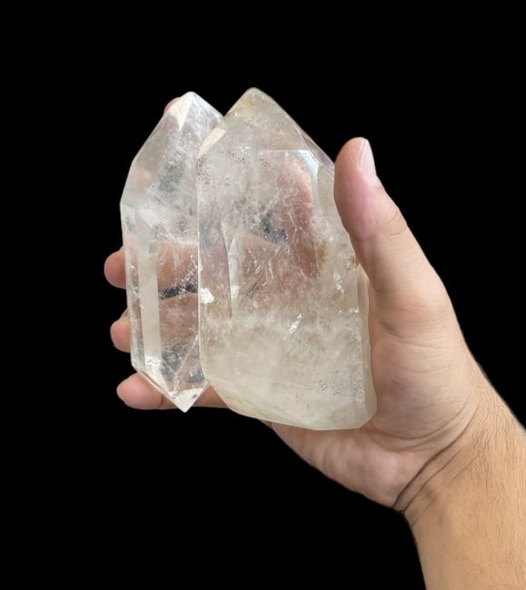 Prismi di cristallo di rocca del Madagascar - 9 pezzi 1.700k