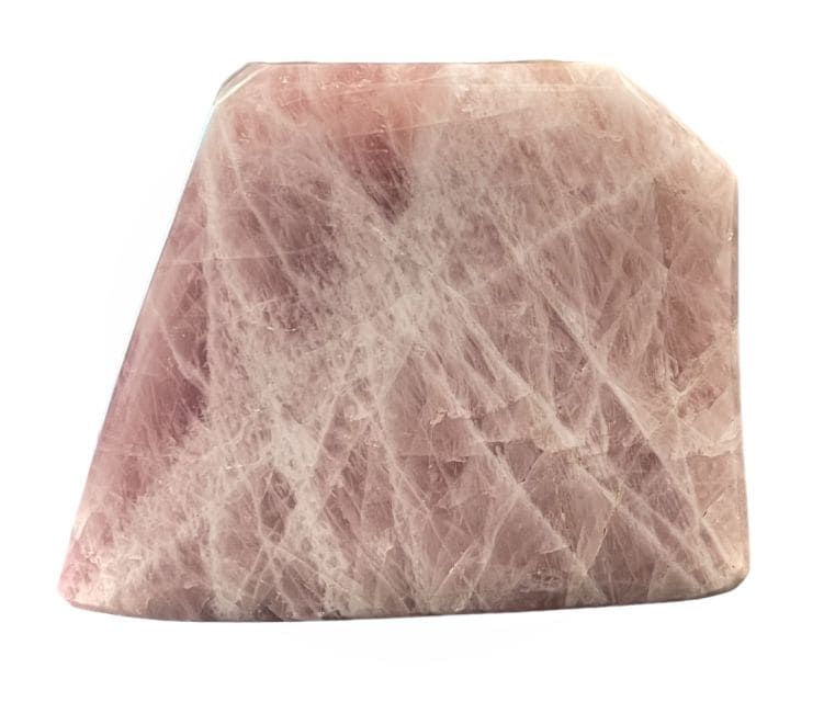 Blocco di quarzo rosa lucido 2,319 kg