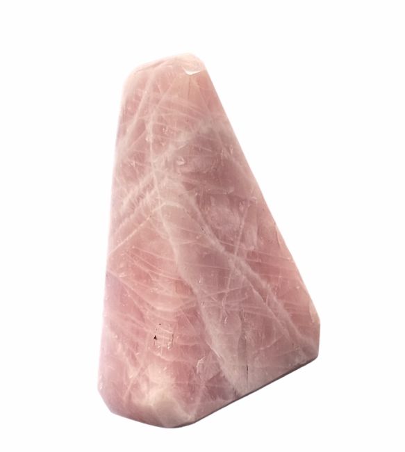 Blocco di quarzo rosa lucido 1,087 kg
