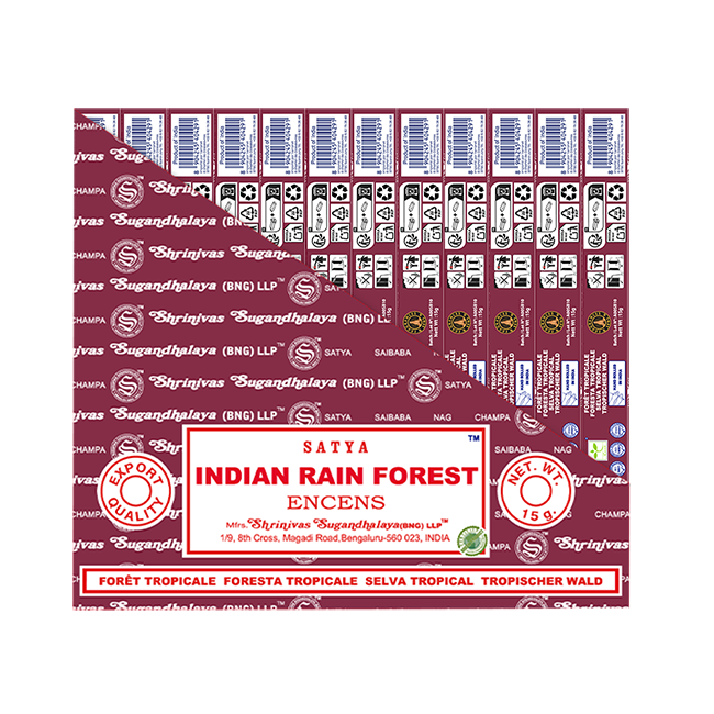 incenso ad Incenso Satya Indian Rain Forest 15g|it