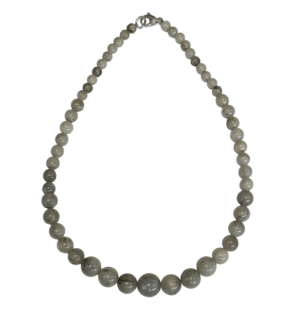 Labradorite Collana Goccia Perline 6-14mm 45cm