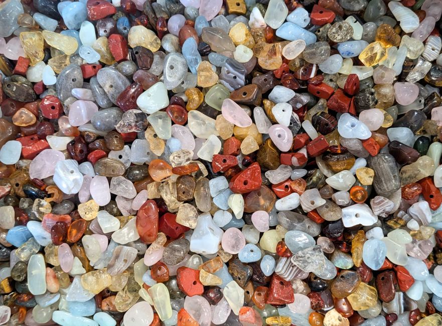 incenso ad Miscela di scaglie di pietra naturale forate – 500 g