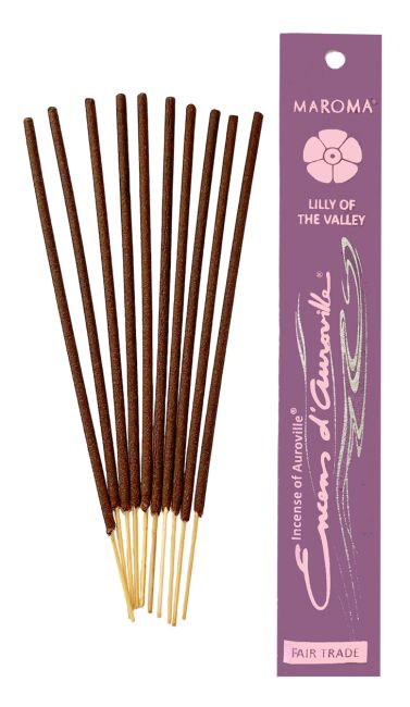 Auroville Incenso Lilly of the Valley Il mughetto Incense 5x 10 bastoncini