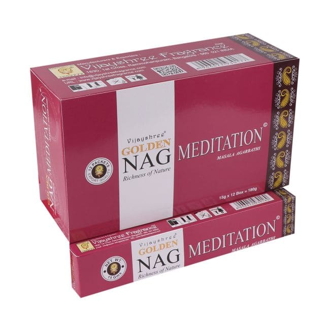 Incenso Vijayshree Golden Nag Meditation 15g