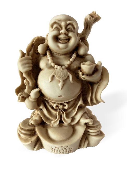 Buddha della Felicità in resina 12cm