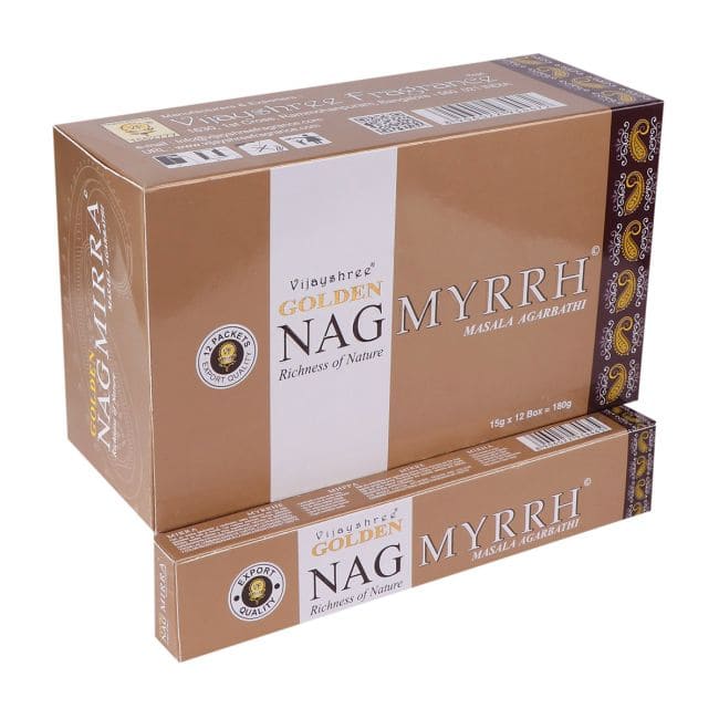 Incenso Vijayshree Golden Nag Mirra 15g