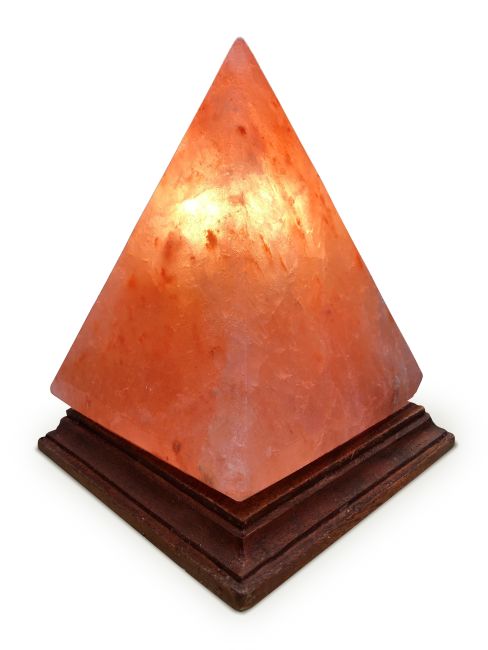 Lampada di sale himalayano piramidale