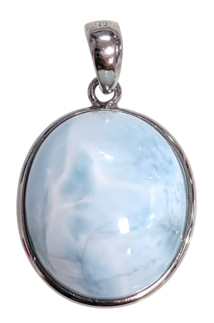 Ciondolo in argento 925 Larimar AA 1,9 g