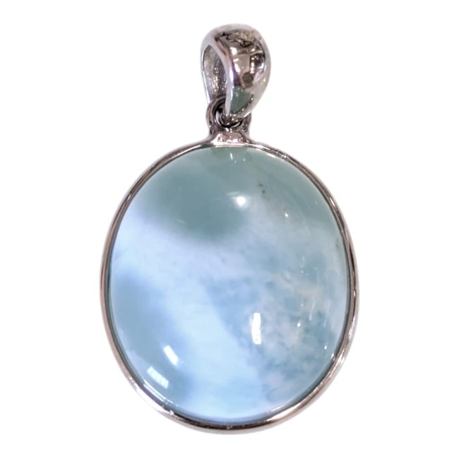 Ciondolo in argento sterling 925 con larimar AA, 2,35 g