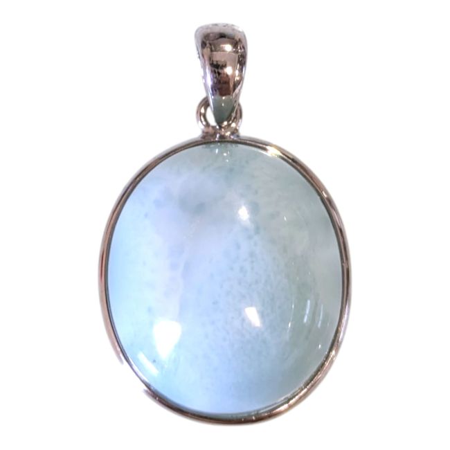 Ciondolo in argento sterling 925 con larimar AA, 2,38 g
