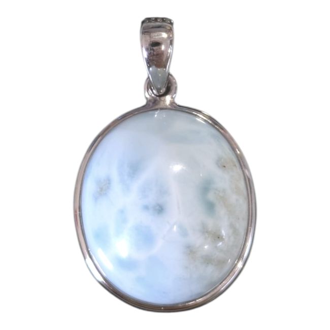 Ciondolo in argento sterling 925 con larimar AA, 2,34 g