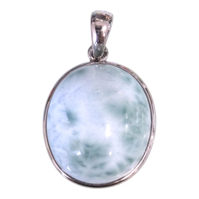 Ciondolo in argento sterling 925 con larimar AA 2,23 g