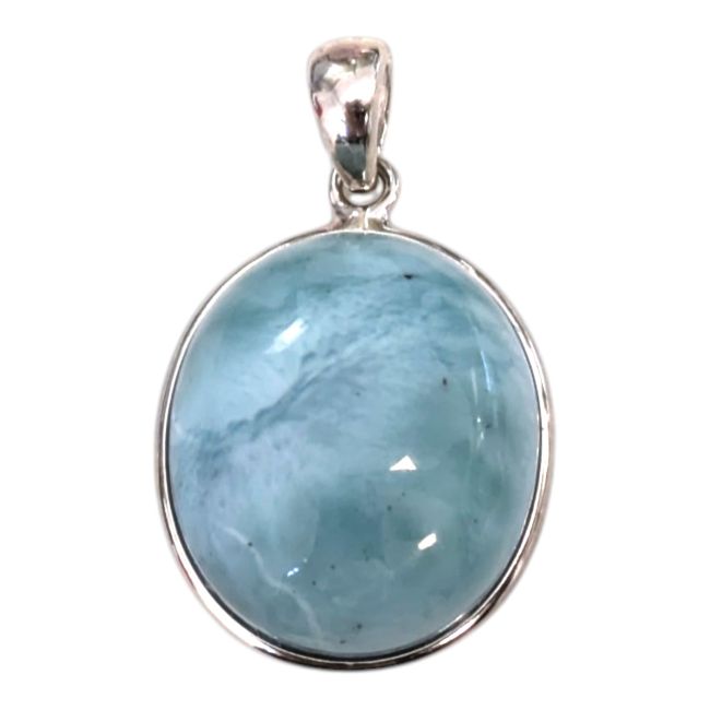 Ciondolo in argento sterling 925 con larimar AA, 2,25 g