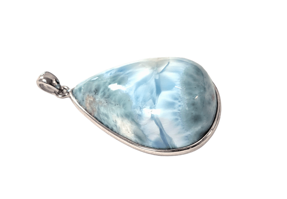 Ciondolo in argento 925 Larimar AA 10,65 g