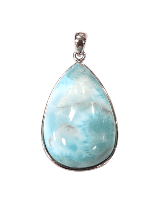 Ciondolo in argento 925 Larimar AA 10,3 g