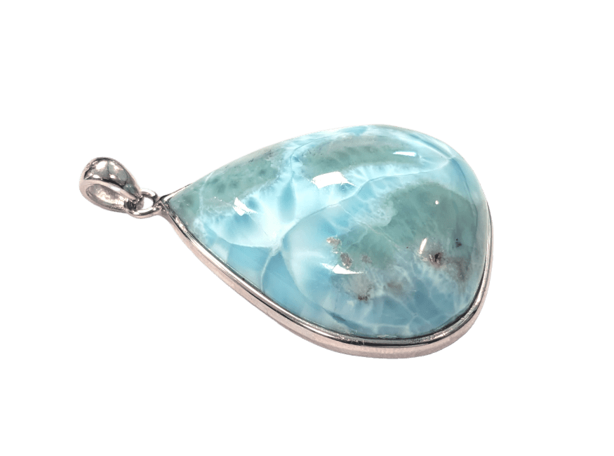 Ciondolo in argento 925 Larimar AA 14,78 g