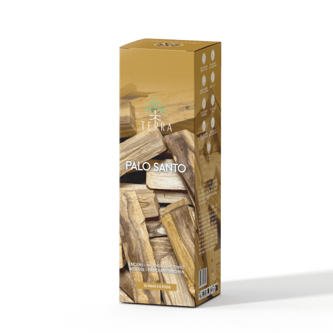 TERRA Incenso Palo Santo 8 Bts senza carbone 12gr