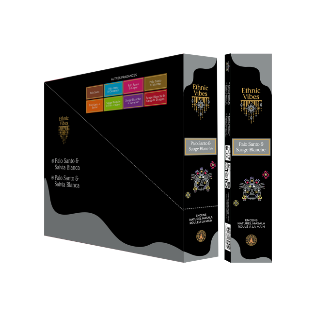 incenso ad Incenso Fragrances & Sens Ethnic Vibes Palo Santo & Salvia Bianca Masala 15g