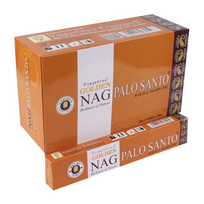 Incenso Vijayshree Golden Nag Palo Santo 15g