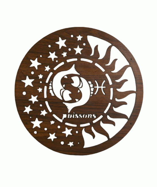 Pannello magnetico in legno Astro Fish da 18 cm per HMD999