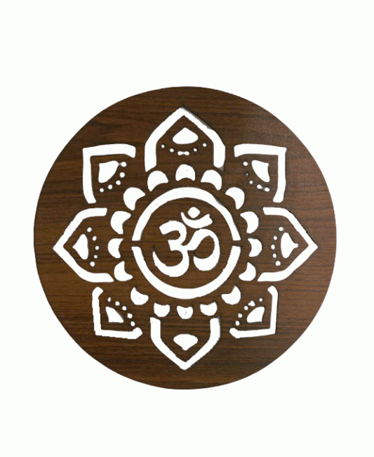 Cartello magnetico in legno Om Sun 18 cm per HMD999