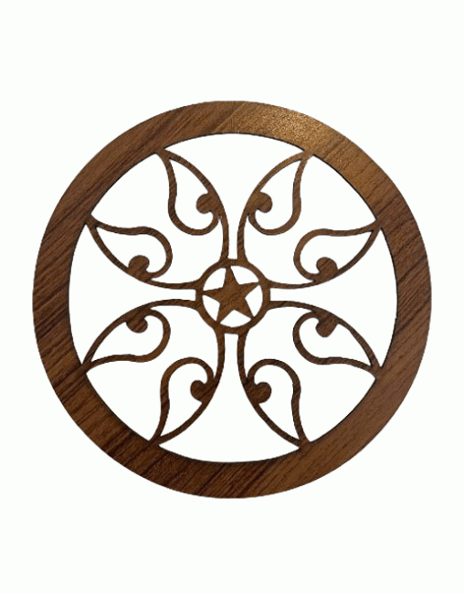 Pannello magnetico con rosetta tribale da 18 cm per HMD999