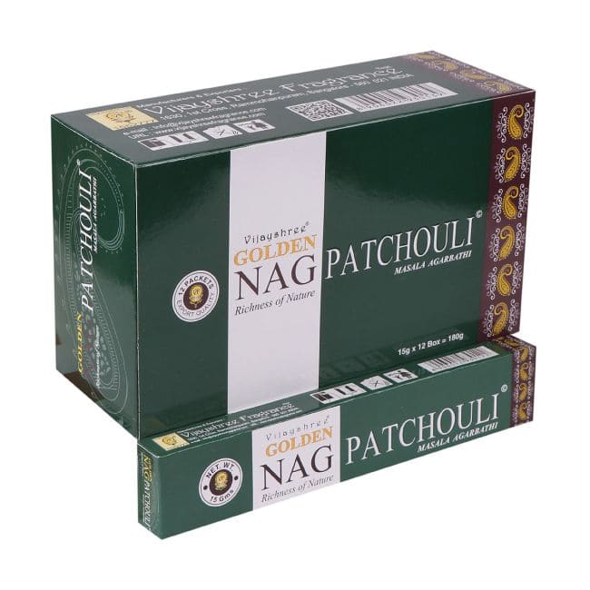 Incenso Vijayshree Golden Nag Patchouli 15g