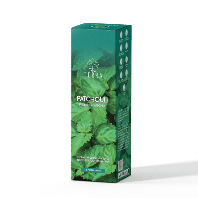 TERRA Incenso Patchouli senza carbone 12gr