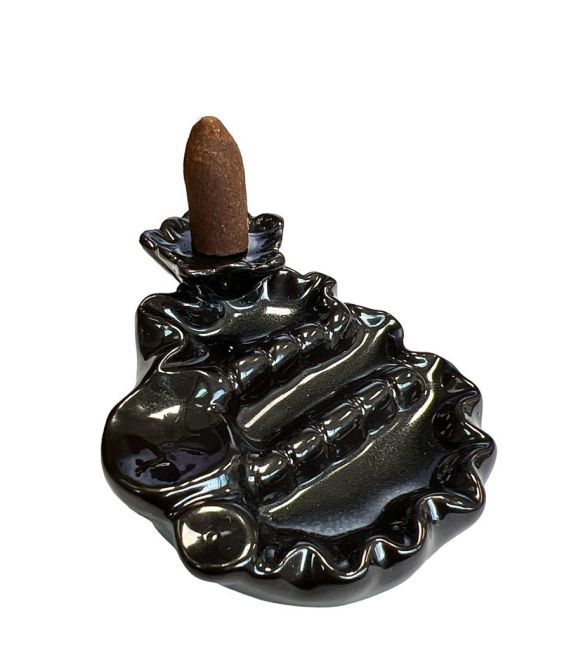 Portaincenso Blackflow Cascata di fiume in ceramica 10 cm