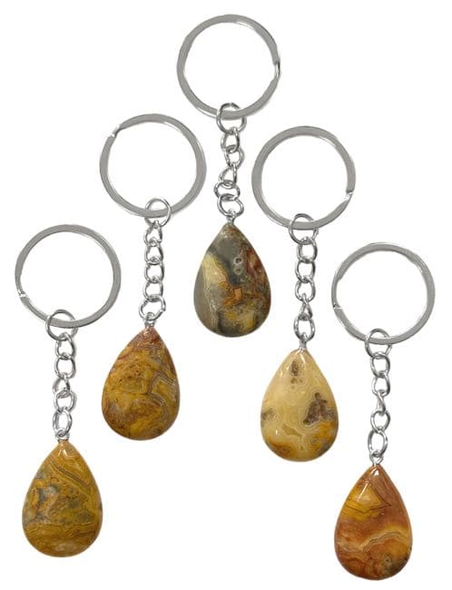 incenso ad Portachiavi Goccia Agata Pizzo Pazzo 30mm x 5