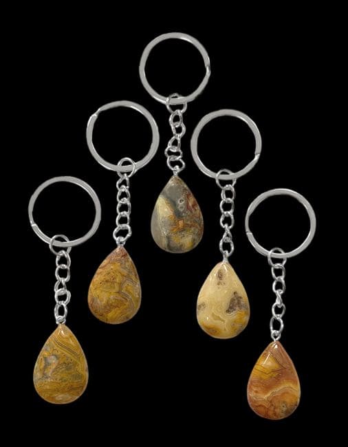 incenso ad Portachiavi Goccia Agata Pizzo Pazzo 30mm x 5|it