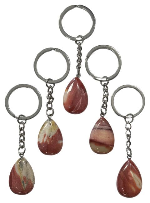 incenso ad Portachiavi Goccia Diaspro Viola Mokaite A 30mm x 5