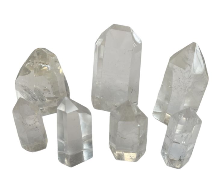 Prismi di cristallo di rocca del Madagascar - 7 pezzi 1.005k