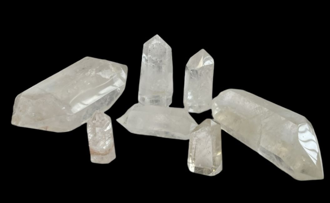 Prismi di cristallo di rocca del Madagascar - 7 pezzi 1.409 k