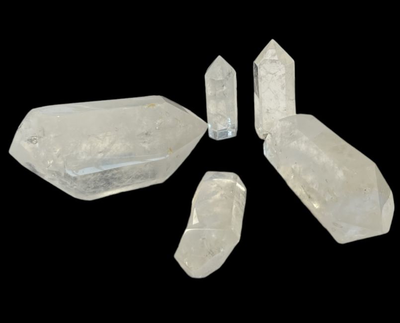 Prismi di cristallo di rocca del Madagascar - 5 pezzi 1.575 k
