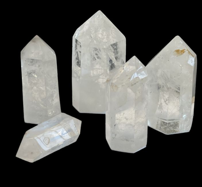 Prismi di cristallo di rocca del Madagascar - 5 pezzi 1.697 k