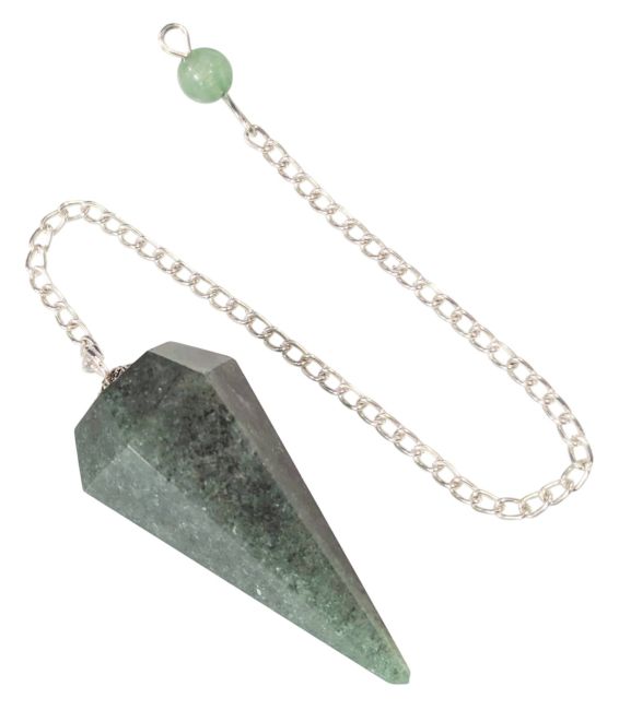 Pendolo conico di Aventurine Verde 6 facce