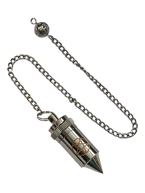 Pendulum Bullet Pentacle in metallo nero con serbatoio