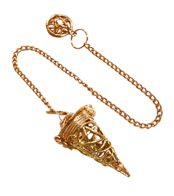 Pendolo Pentagramma gabbia in rame