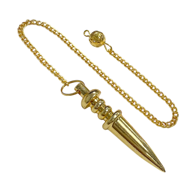 Pendolo in metallo placcato oro 4,5 cm