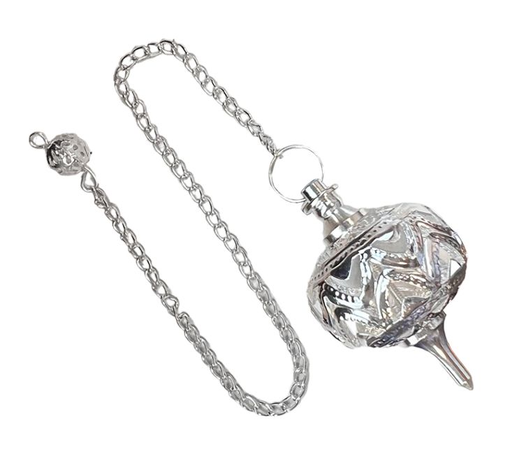 Pendolo sfera design ottone argento & metallo