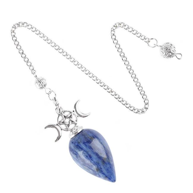 Pendolo divinatorio Pentacolo Tripla Luna Sodalite