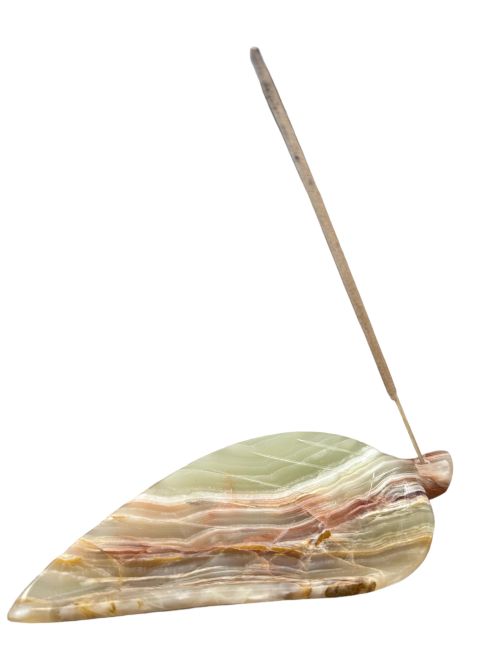 Portaincenso in pietra di onice 15cm