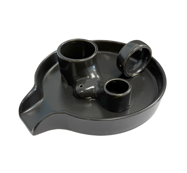 incenso ad Porta incenso in ceramica nera per Palo Santo e Salvia Bianca 18,50 cm