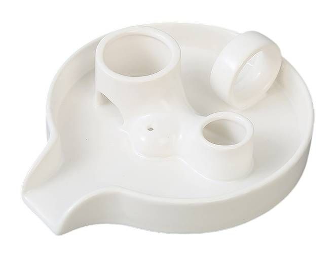 Porta incenso in ceramica bianca per Palo Santo e Salvia Bianca 18,50 cm